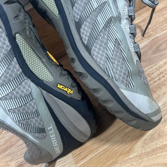 Merrell 8 Siren Edge Womens Aluminum Boulder Gray Vibram Bottoms Hiking Sneakers - Picture 10 of 15